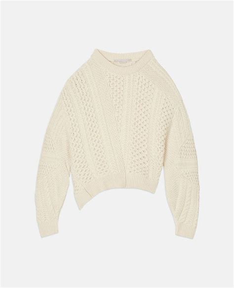 Aran Crew Neck Jumper Stella Mccartney Jumpers For Women Jumpers And