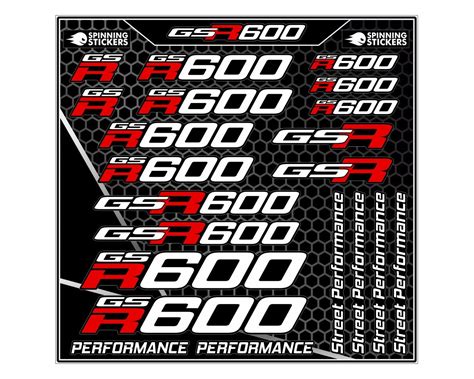 GSR600 Sticker Kit SpinningStickers