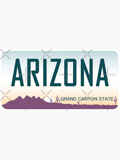 "Arizona License Plate" Stickers by MoonGraphic | Redbubble