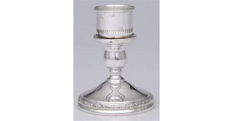 Prelude Plain Sterling Hollowware Weighted Hurricane Lamp Base By