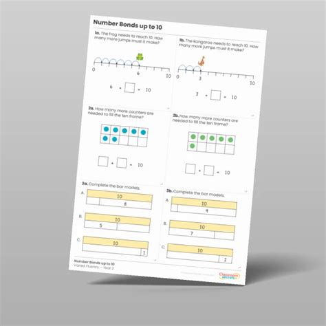 Number Bonds Up To 10 Varied Fluency Resource Classroom Secrets