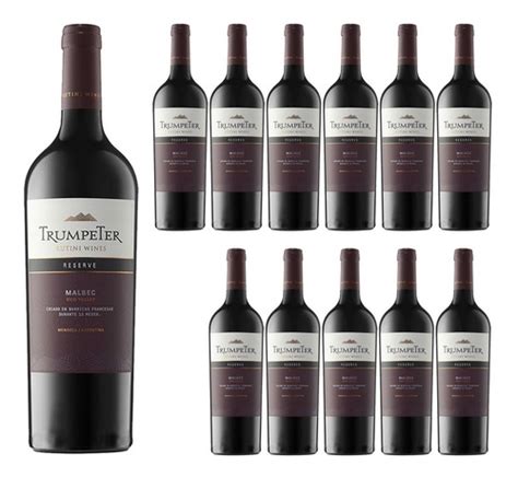 Vino Tinto Trumpeter Reserva Malbec Caja X12 Unidades Envío gratis