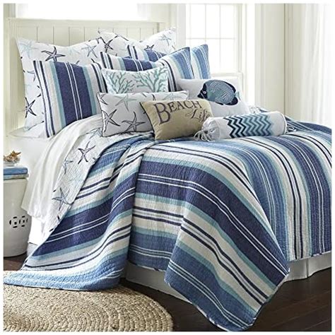 Tritard 3 Piece Coastal Quilt Sets Full Queen Size Reversible