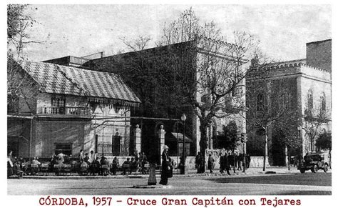 CÓRDOBA 1957 Cruce de la Avenida del Gran Capitán y Ronda de los