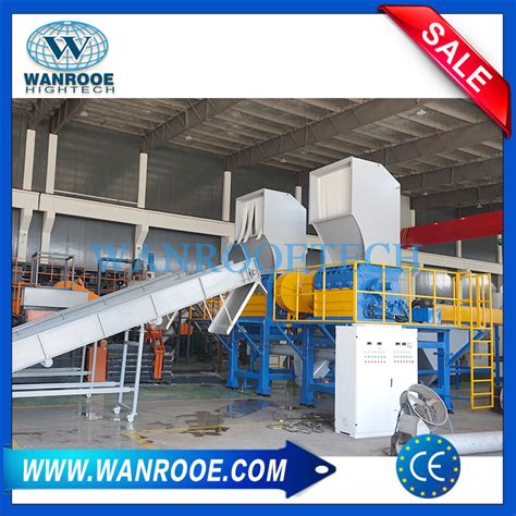 3T H Waste PET Plastic Bottle Crusher Granulator Machine WANROOETECH