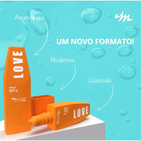 Novo Primer Facial Hidratante Clareador Vitamina C Max Love Ml