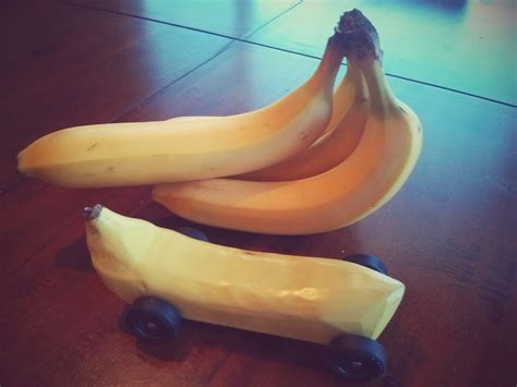 My Busy Beehives Banana Pinewood Derby Car