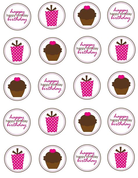 Free Printable Cupcake Toppers