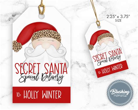 SECRET SANTA KIT Printable-christmas Activity Gift Wish List - Etsy