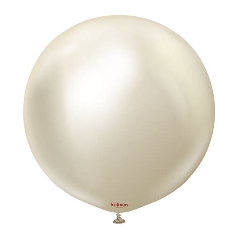 Balony lateksowe Mirror White Gold złoty 45 cm 25 szt Inna marka