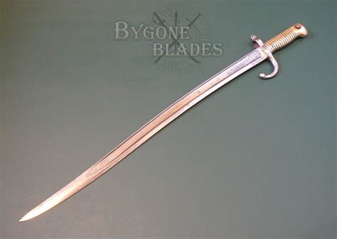 French Chassepot Bayonet M1866 St Etienne 1870 Franco Prussian War Bygone Blades