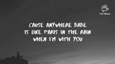 Paris Lauv Paris In The Rain Lyrics Video Youtube