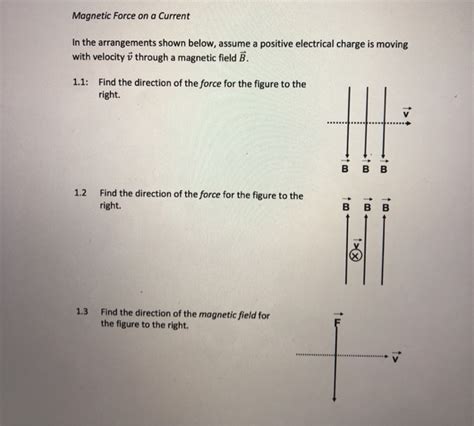 Solved Magnetic Force On A Current In The Arrangements Shown Chegg