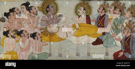 The Death of Bhishma (cropped Stock Photo - Alamy