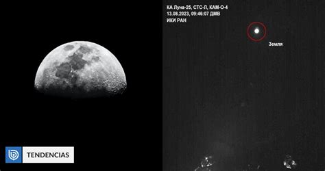 Sonda rusa Luna 25 ya llegó a la órbita lunar y compartió sus primeras