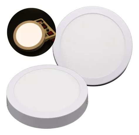 Lampara De Sobreponer Led 12w Luz Calida Color Blanco MercadoLibre