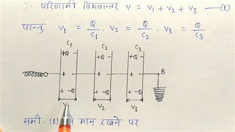 श्रेणी क्रम में जुड़े तीन संधारित्रों का तुल्य प्रतिरोध Class 12 Physics Ncert Youtube