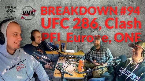 BREAKDOWN 94 UFC 286 PFL Europe ONE Bartoš Krajl Novák