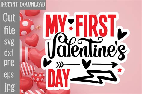 Valentine Sticker Svg Bundle Valentines Day Sticker Bundle Valentines