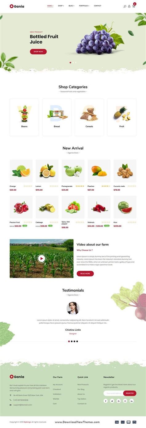 Ogania Organic Food Woocommerce Wordpress Theme In Organic