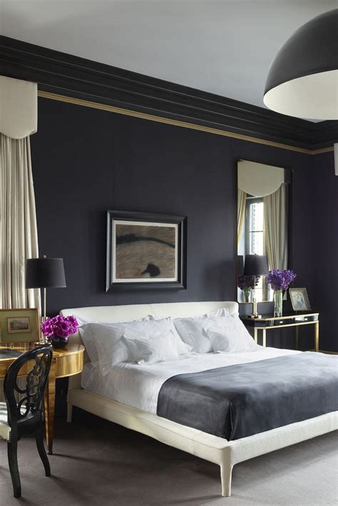 Purple Bedroom With Black Furniture : The black furniture and orchid ...