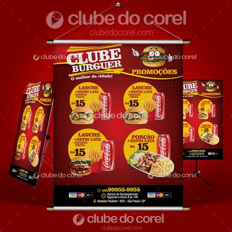 Banner Lanchonete – Clube do Corel
