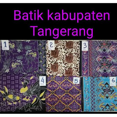 Jual Bahan Satin Batik Khas Kabupaten Tangerang Original Indonesia