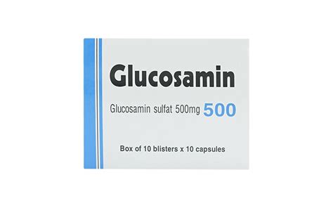 Thuốc Glucosamin 500mg Pharimexco Trị Thoái Hóa Khớp 10 Vỉ X 10 Viên Nhà Thuốc 5g