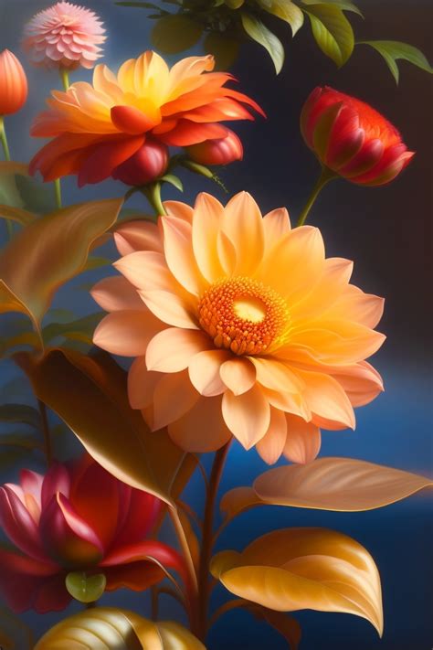 Lexica Opalescent Dahlia Garden By Rachel Ruysch And Thomas Cole 4k