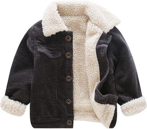 Moru Toddler Boy Winter Corduroy Jacket Baby Girl Fall