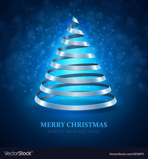 Christmas tree from ribbon Royalty Free Vector Image