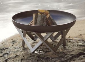 Wood Burning Fire Pit Memel Curonian Stainless Steel Carbon Steel