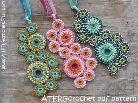 Crochet Pattern Necklace Circles Of Life By