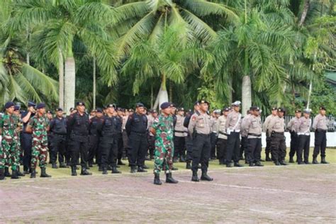 Tni Polri Gelar Apel Gabungan Di Pangkalan Tni Al Tanjung Balai