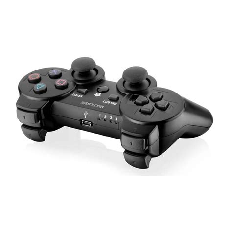 Joystick Multilaser JoyPad Dual Shock Sem Fio Para PS2 PS3 E PC JS072