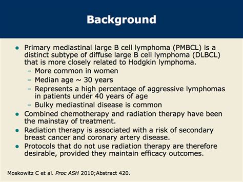 R-CHOP-14 Followed by ICE Consolidation without Radiation Therapy for Primary Mediastinal B-Cell ...