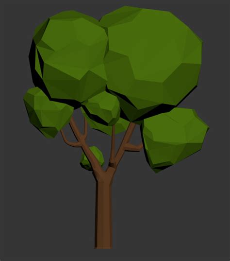 Artstation Low Poly Oak Tree