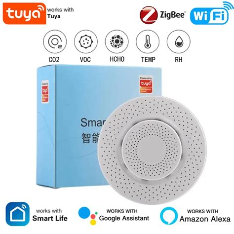Датчик качества воздуха Tuya Zigbee/WiFi Smart Air Box | AliExpress