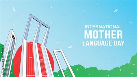 21 February Shaheed Minar Vector International Mother Language Day