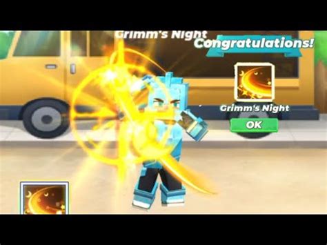 I Got New Grimm S Night Sword Effect In Bed Wars Blockman Go