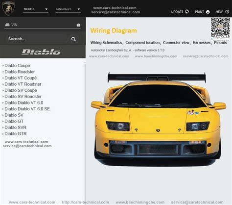 Lamborghini Diablo Electrical Wiring Diagram Diablo Vt Gt Sv Se Svr Gtr