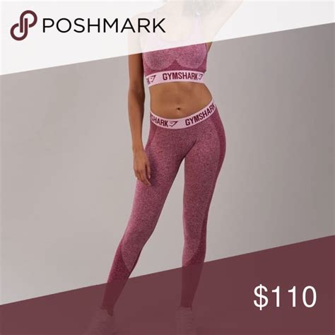 Nwt Gymshark Flex Set Beet Marl Chalk Pink