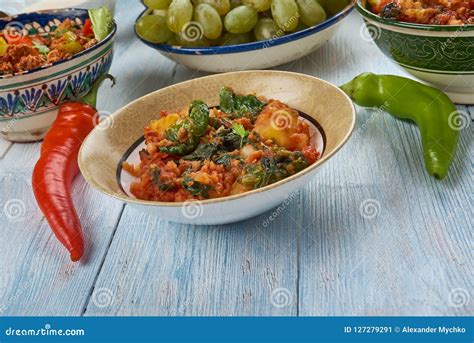 Aloo Methi In Copper Kadai Bowl Isolated At White Background Aloo