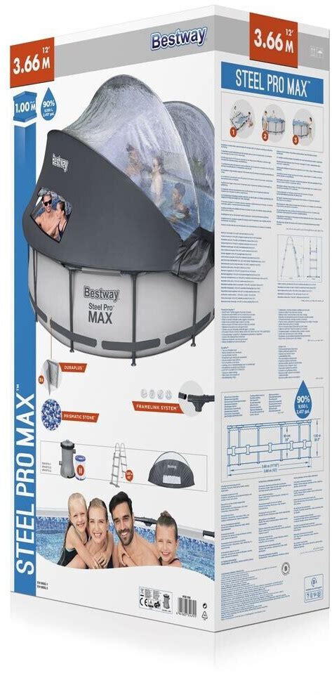 Bestway Steel Pro Max X Cm Pool Set Lichtgrau N Ab