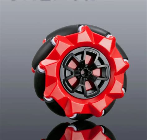 Mecanum Wheel Omnidirectional Wheel 80MM A Red Set Of 2 L R