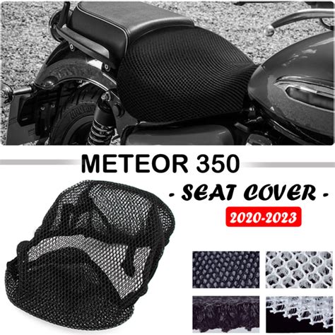 Untuk Royal Enfield Meteor 350 2020-2023 3D Honeycomb Mesh Seat Cover Meteor350 penebat tempat ...