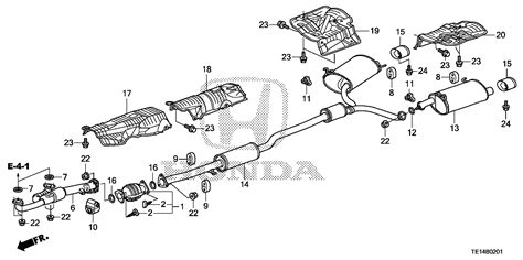 Honda Accord Coupe Pipe A Ex 18210 TE1 A11 Honda Parts Center