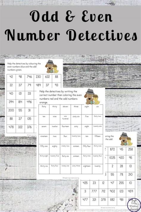 Odd And Even Number Detectives Simple Living Creative Learning