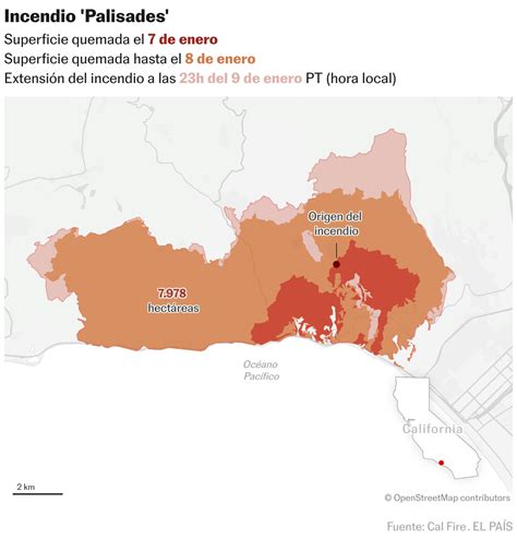 Mapas Así se extienden los incendios en Los Ángeles EL PAÍS US