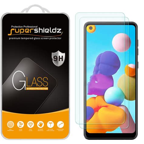 2 Pack Supershieldz For Samsung Galaxy A21 Tempered Glass Screen Protector Anti Scratch Anti